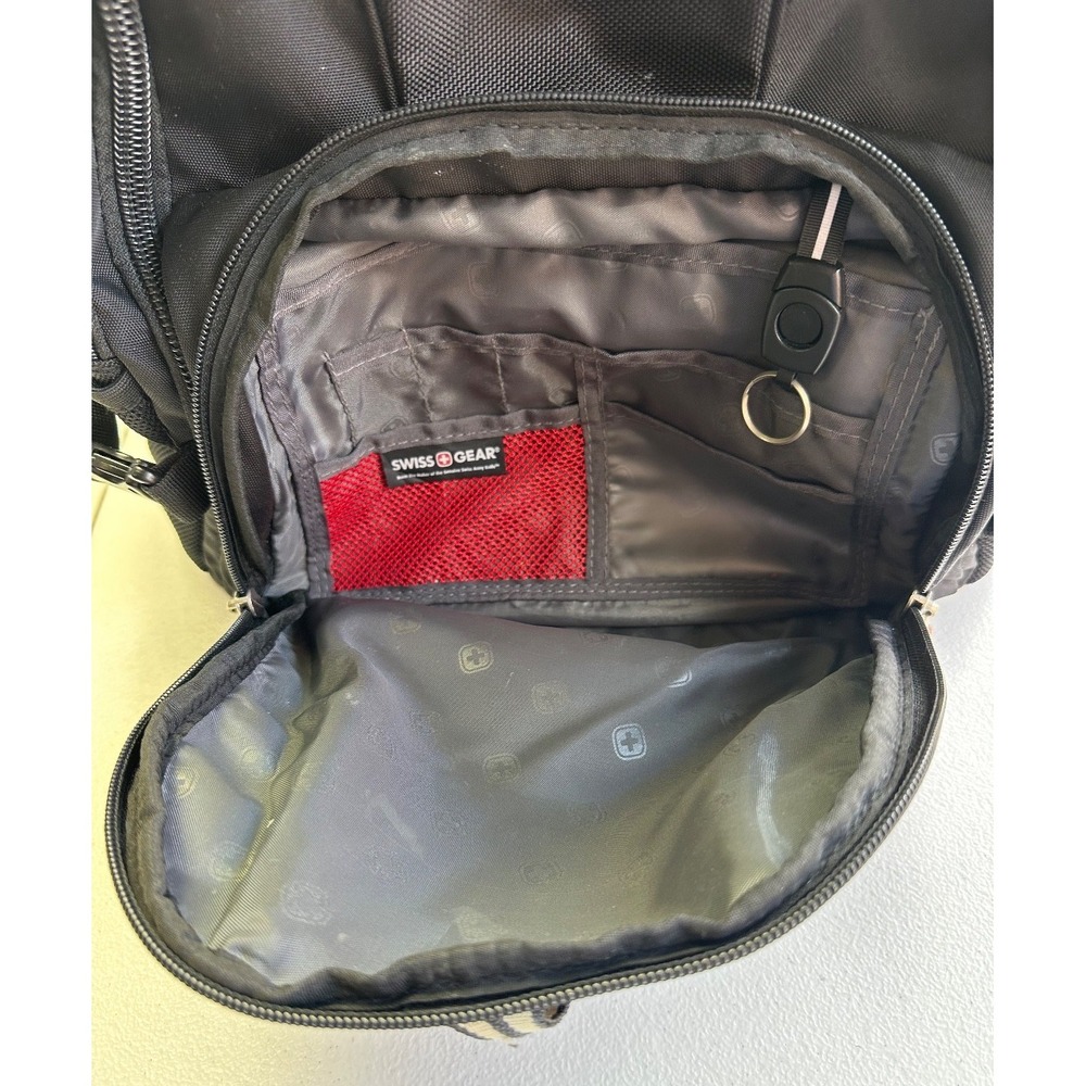SwissGear 1900 ScanSmart Laptop Backpack Black 19x14x6 Airflow Multi Pockets Zip - Picture 16 of 16